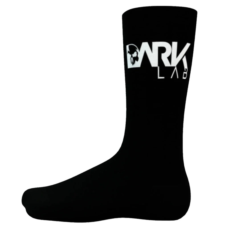 Pares De Meia Cano Alto Preta Dark Lab