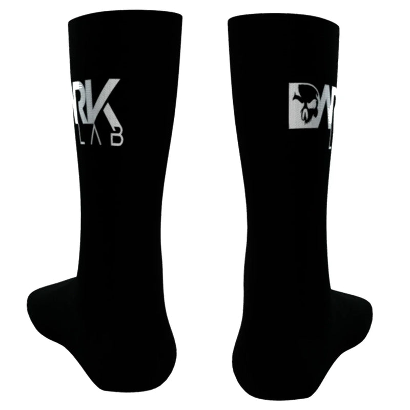 Pares De Meia Cano Alto Preta Dark Lab
